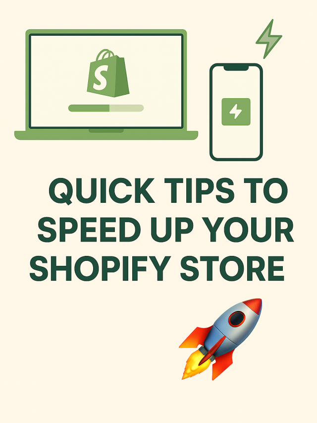 Quick Tips to Speed Up Your Shopify Store